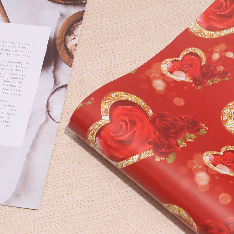 51*74CM flores y plantas amor Día de San Valentín Día de San Valentín Día de la madre Día de la madre Regalo de cumpleaños Caja de regalo de decoración Papel de regalo