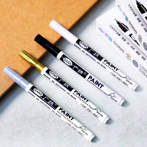 Guangna paint pen SP150 white marker pen 0.7mm fine head waterproof gold-plated signature sign pen
