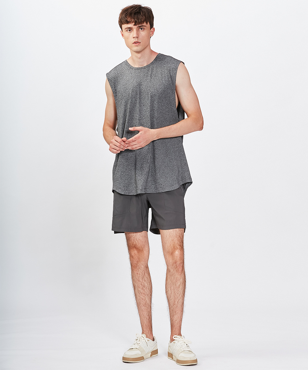 Men's Training Shorts LLlicense to Train7 "Quick Dried Exercise High Running Bullet Outdoor Fitness_voghion.com