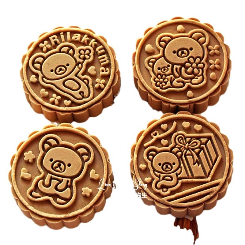 子供の日のアニメ緑豆餅金型山薬餅金型月餅金型家庭用手押し式菓子マントー補助食道具|undefined