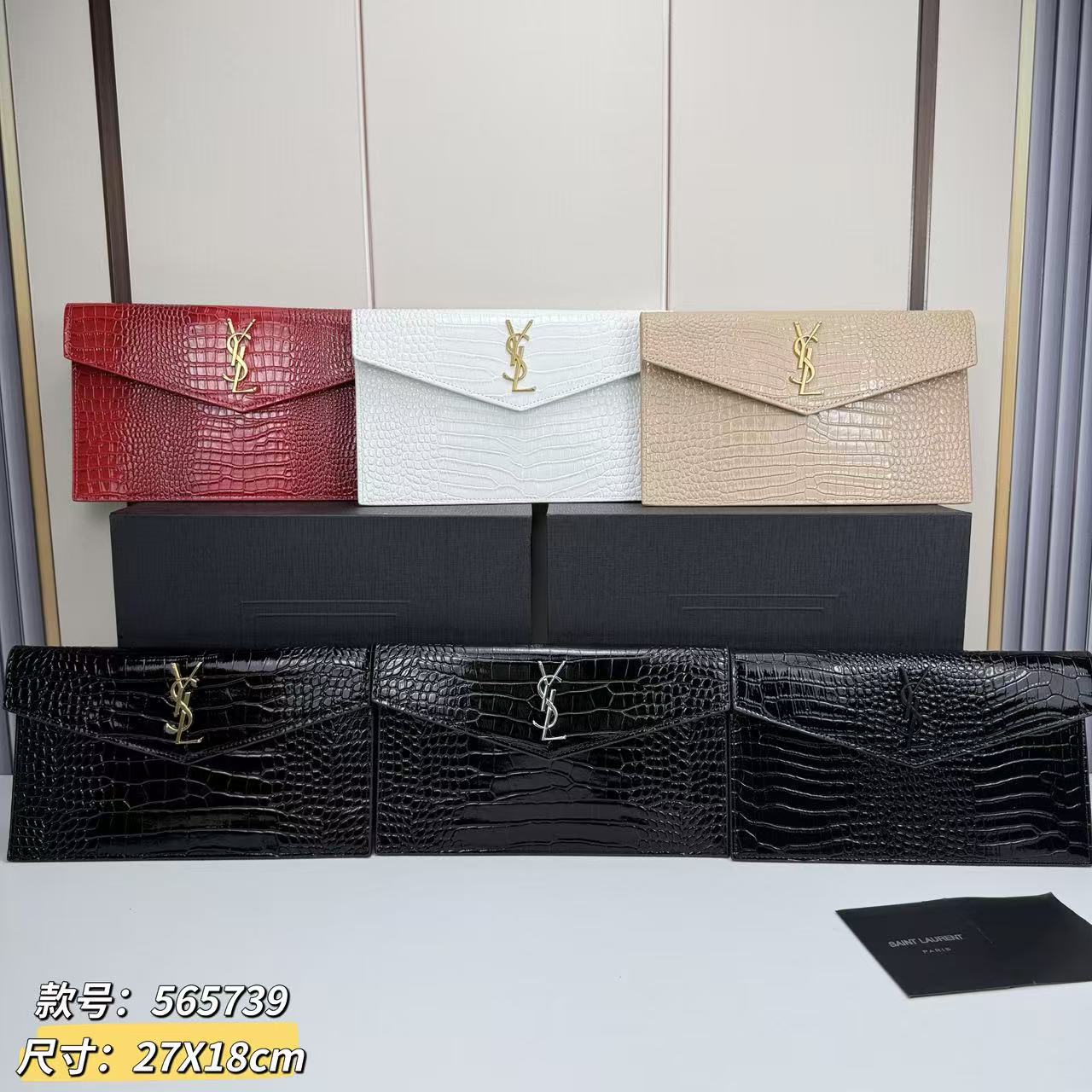2025 New Patent Leather Clutch Bag For Women Luxury Envelope Bag Crocodile Embossed Genuine Leather Evening Bag Designer Handbag - Thumbnail 2