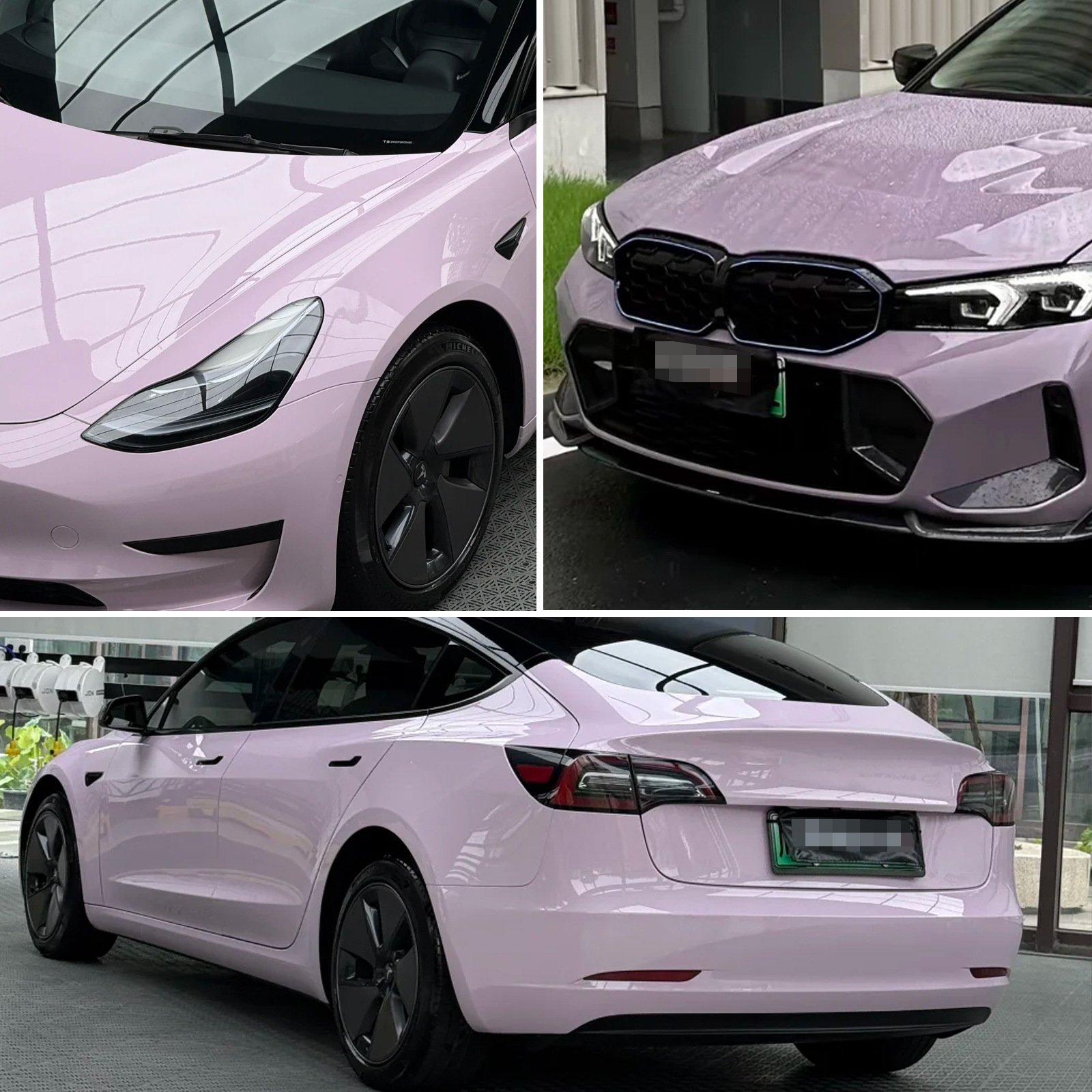 Cross-Border Supply of High-Quality Tpu Color-Changing Film Pp Lilac Pink Purple Car Color-Changing Protective Film Anti-Scratch Self-Healing