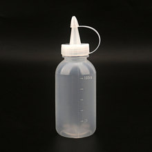 厂家直销 工业点胶瓶胶水瓶 100ML加厚带盖短咀胶瓶点胶壶小油壶