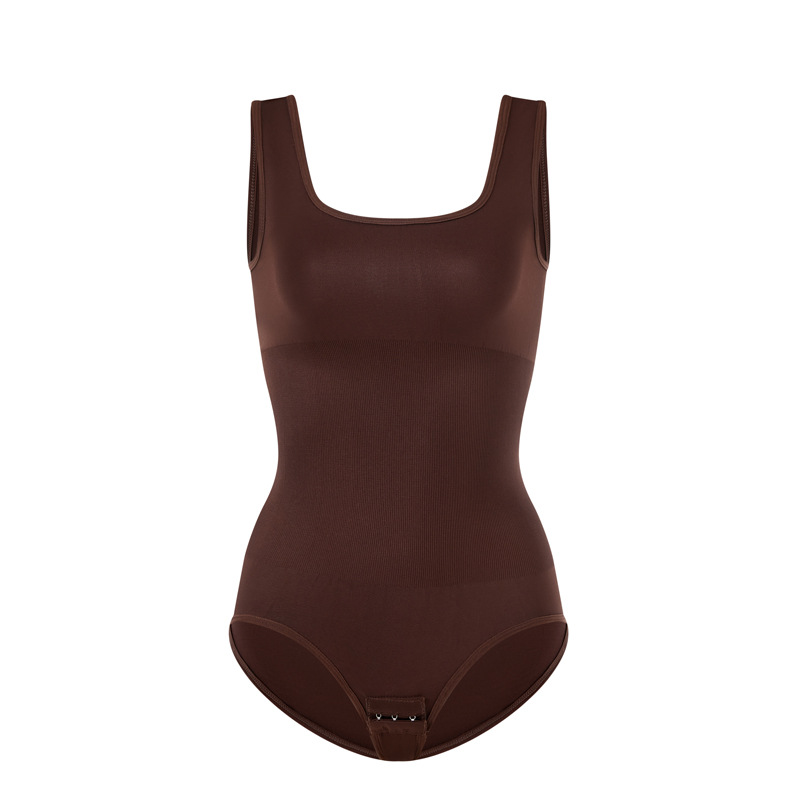 Body Moldeador Elástico con Tirantes de Nylon Sin Costuras, Control de Abdomen y Levantador de Glúteos