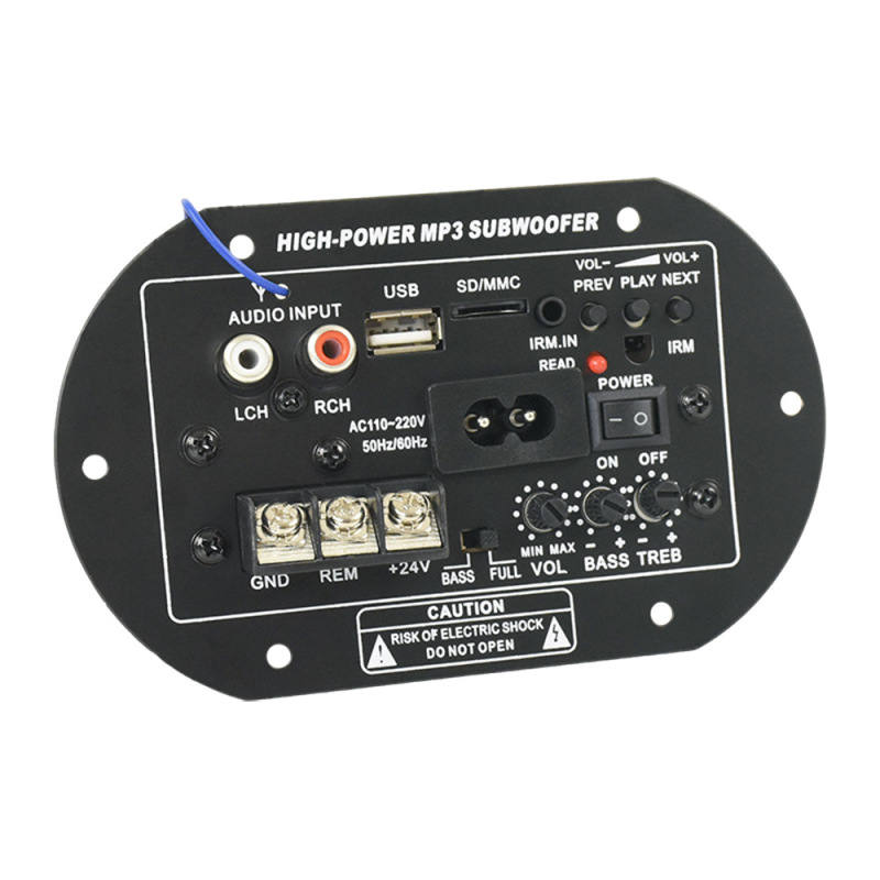 源工場300w大電力功放板12v 24v bluetooth k歌改造車載サブウーファ功放板|undefined