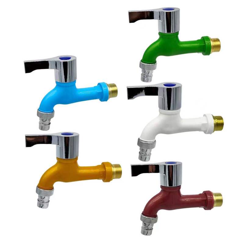 Wholesale plastic PPR faucet plastic wire color faucet washing machine mop pool quick open faucet