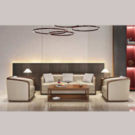 新中式酒店沙发123人位组合会所包厢1+2+3人位实木沙发