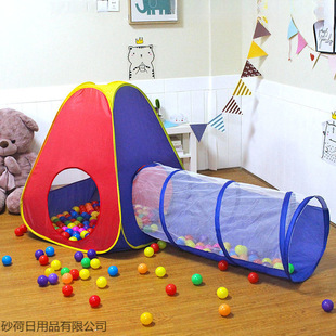 Indoor and Outdoor Kidsren's Tent Toy Game House Princess Baby Play House Girl House Ocean Ball Pool Two-Piece Set