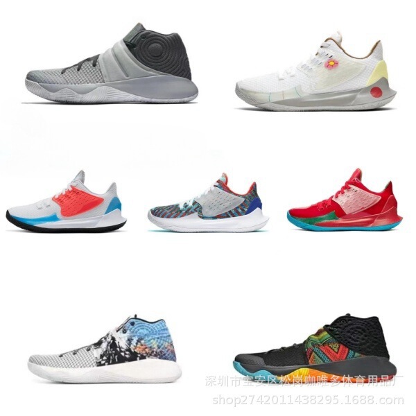 Putian Pure Original Irving 2Nd Generation Basketball Shoes Black Warrior Men's Kyrie2 Low-Top Practical Shock Absorbing Wear-Resistant Air Cushion Ball