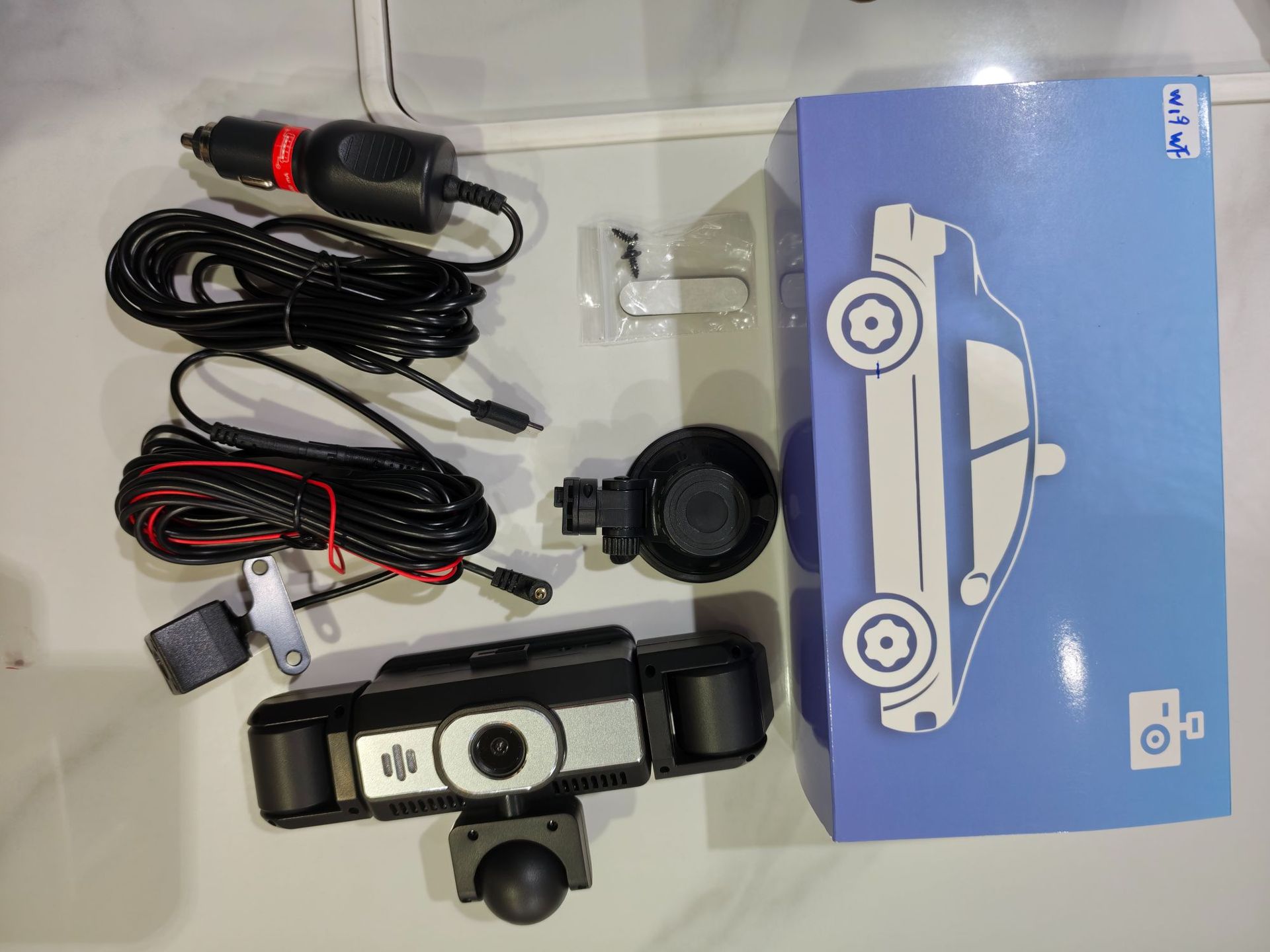 W19-5 lens dash cam, 3.16-inch 1080P HD night vision, five-channel recording, factory-installed camera, 360-degree panoramic view