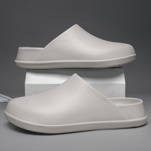 Summer new style with soft sole and poop feeling. Baotou drag large size fashionable casual shoes, non-slip and deodorant work sandals