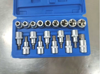 Wholesale E-Type Star-Shaped Socket, Mühərrik tənzimləmə alətləri - plastic-box-19pc