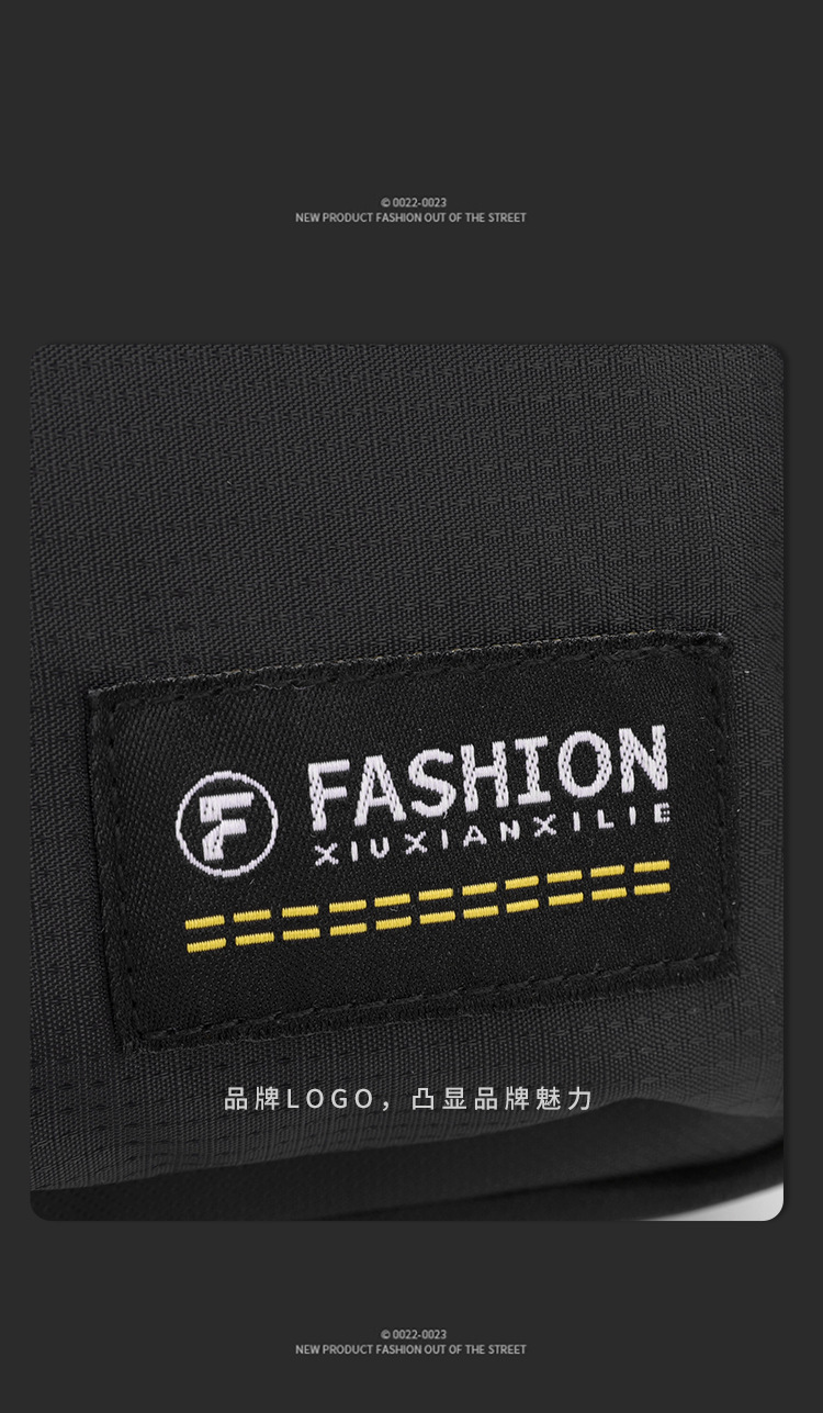 Men's large-capacity bag, nylon fabric single-shoulder bag, new business commuting crossbody bag, vertical small bag, hand-held men's bag undefined