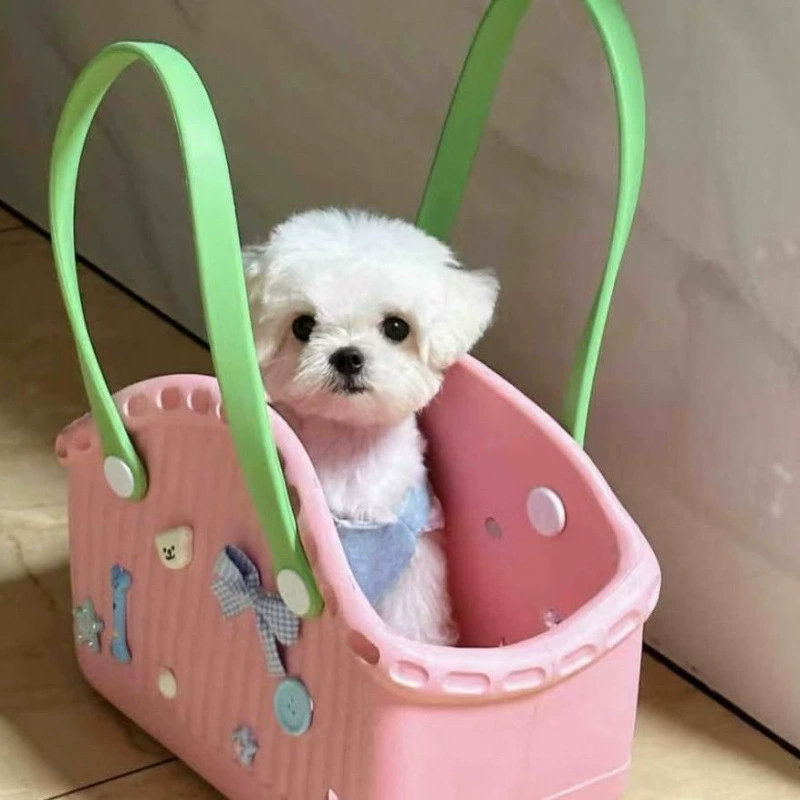 модный рюкзак для собак небольшого размера, материал EVA, портативный и на одно плечо, ультра-маленькая универсальная модель, легко чистится, милая собака