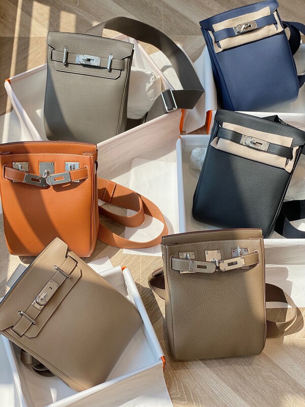 2025 New Kelly Chest Bag Small Ado Single Shoulder Crossbody Women's Bag First Layer Cowhide Large Capacity Commuter Backpack