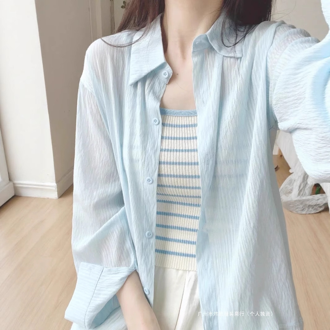Mint summer thin shirt