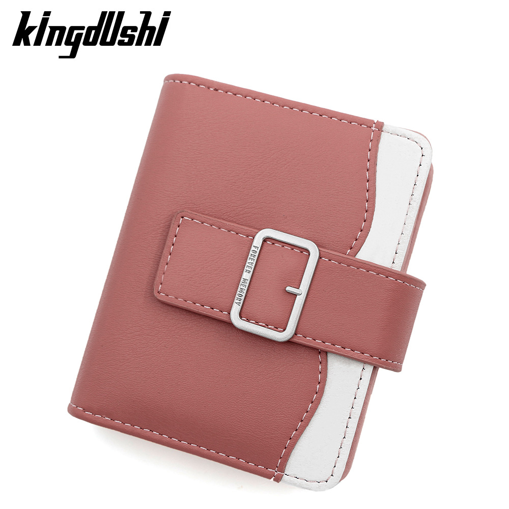 Nueva versión coreana de la billetera corta de mujeres, bolso de cambio simple de estudiantes, bolso de mano, bolso de tarjeta múltiple.