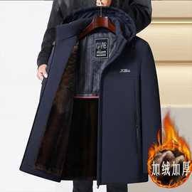 冬季派客服男款棉衣中老年男装爸爸装冬装棉服加绒加厚男士棉外套