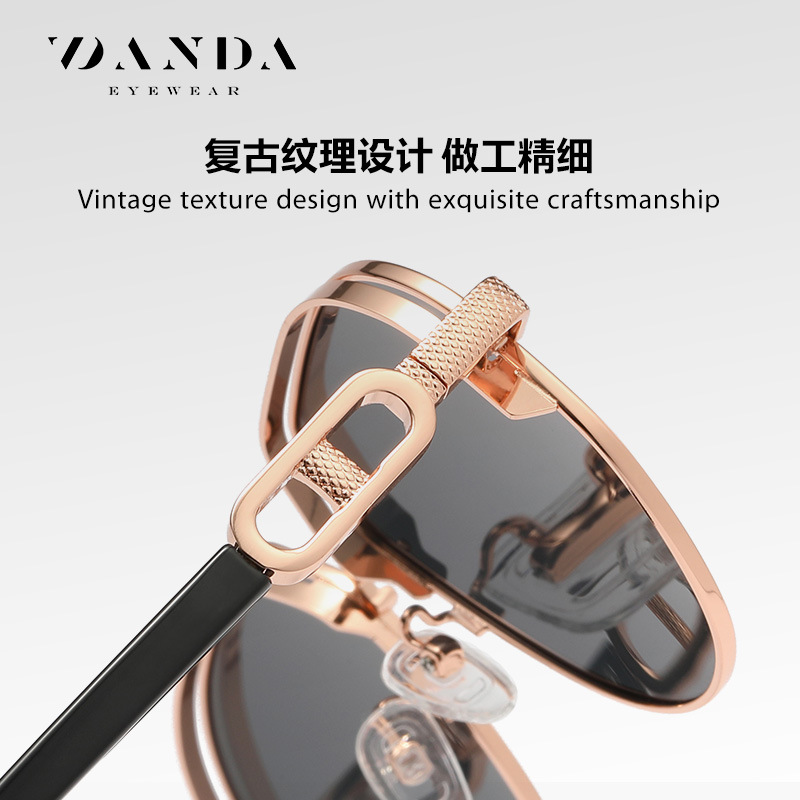 Nuevas gafas de sol polarizadas JS8577 Fashion Travel Street shooting gafas de sol de los hombres pesca protección solar polarizada gafas rana