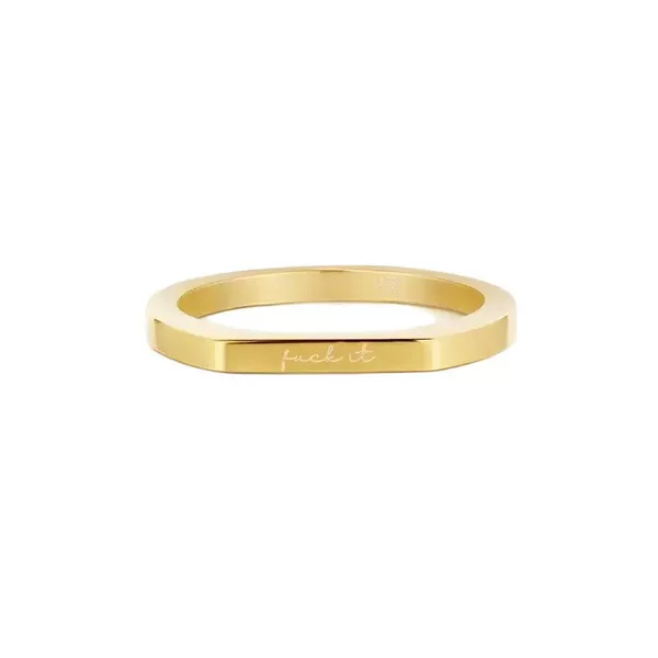 Cross-Border New Style Fuckit Strip Ring Fuckit Plain Ring Couple's Ring Simple Design