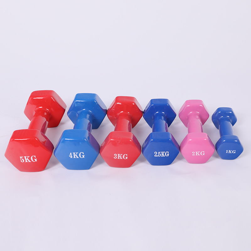 Dumbbell para mujeres equipos de ejercicios domésticos para hombres estudiantes niños inmersión de plástico para ejercicios deportivos brazo pequeño dumbbell