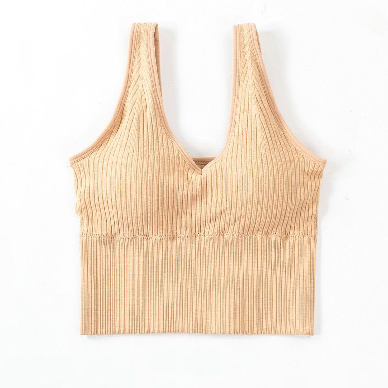 881 de cuatro estaciones de belleza espalda hilo camisola mujeres pecho abrigo Chaleco con almohadilla en el pecho interior y exterior desgaste tubo superior chaleco deportivo mujeres