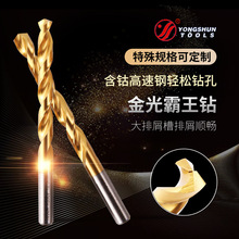 永舜牌金光霸王钻 不锈钢专用钻头 直柄含钴麻花钻 削铁如泥