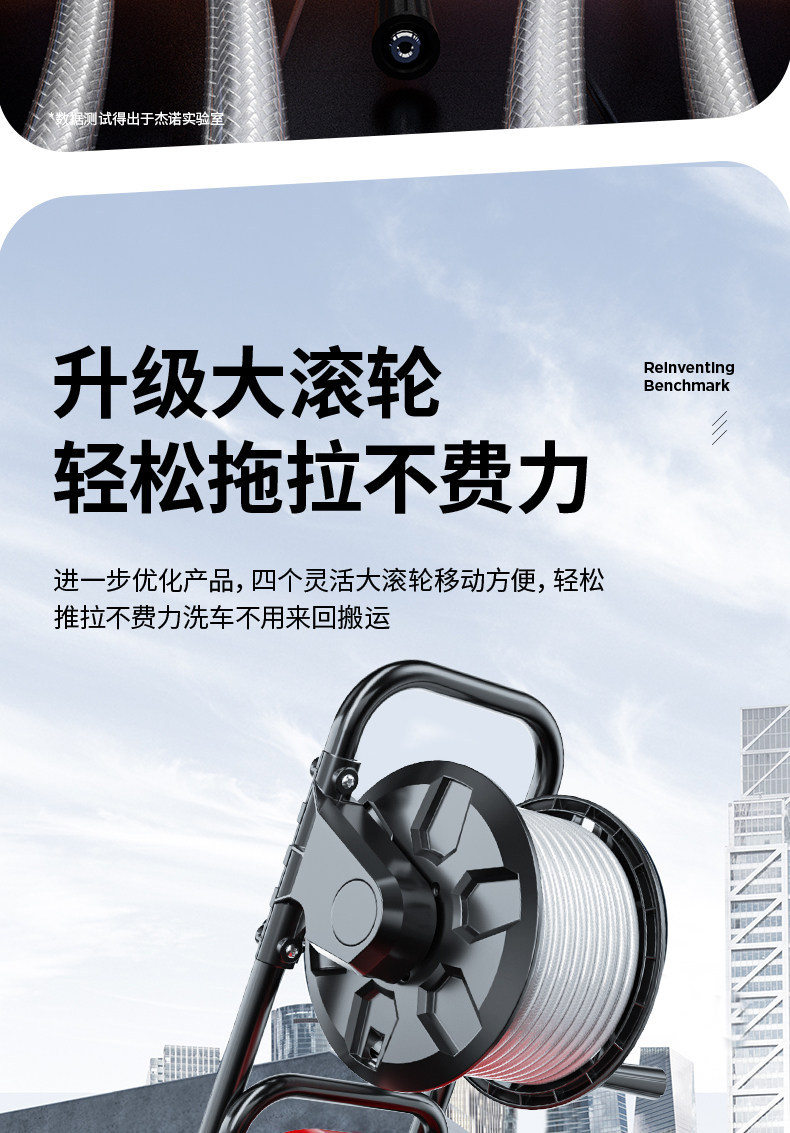 Car Washing Machine 220V Household High-Pressure Water Pump High-Power Booster Super Powerful Floor Cleaning Tool Car Washing Water Gun Cleaning Machine