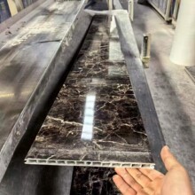 厂家直销石塑电梯门套线仿大理石纹EO级防火阻燃电梯仿石材石塑