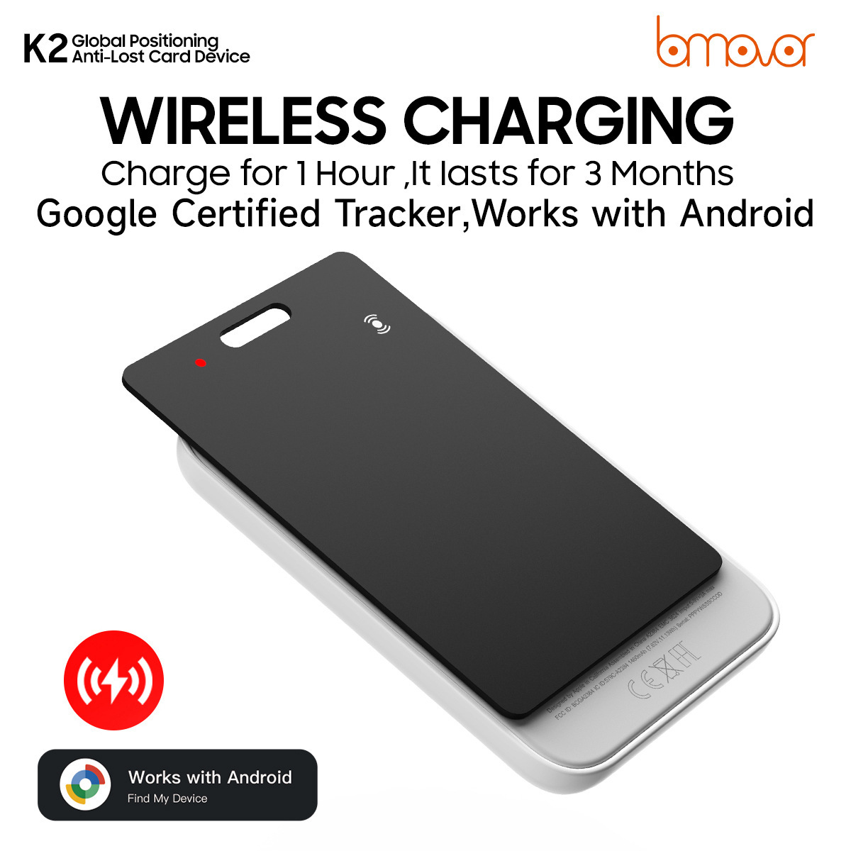 Card Anti-Lost Device Locator Google Find Wireless Charging Only Supports Overseas Version Android Source Factory_voghion.com