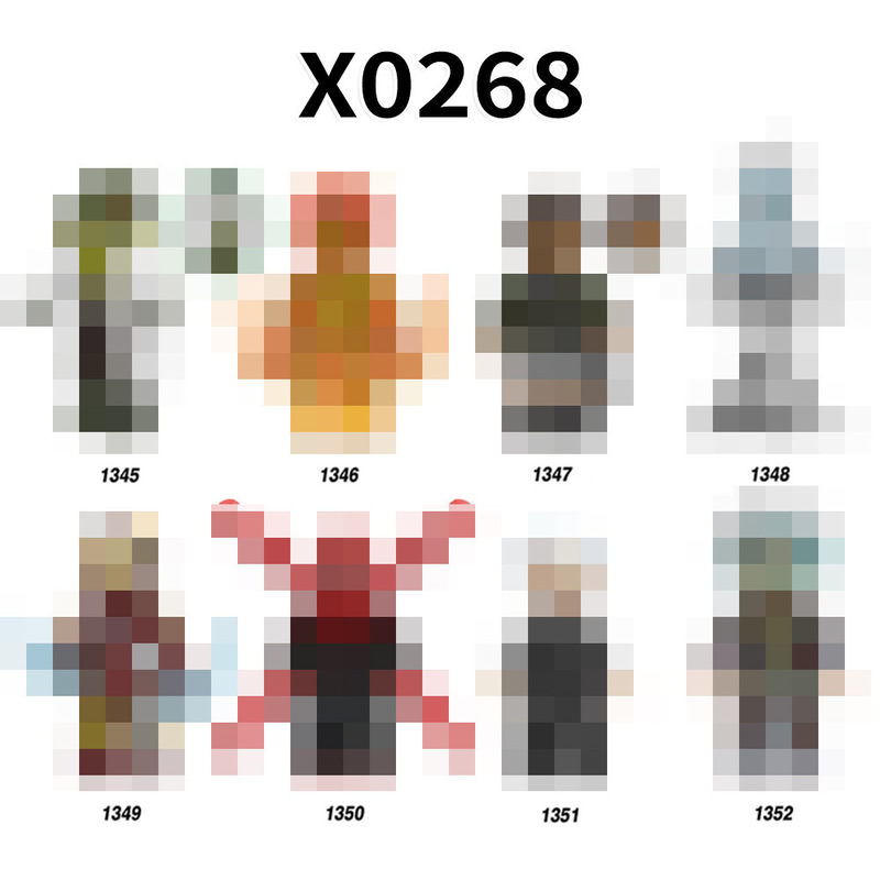 Foreign Trade Goods X0268 Super Movie Series Educational Assembled Building Blocks Minifigure Toys Opp Bag