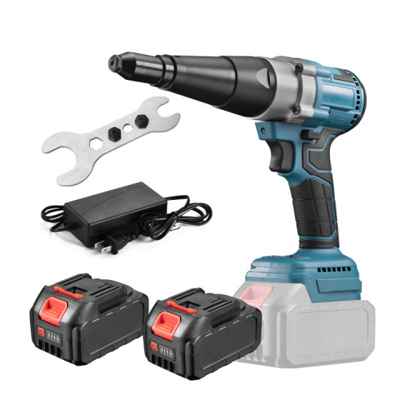 Cross-border Industrial Electric Rivet Gun Charging Core-pulling Nail Gun Stainless Steel Wire-drawing Lithium Electric Rivet Gun Rivet Machine