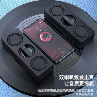 Large Volume Mobile Phone Bluetooth Audio Laptop Desktop Small Speaker Household Mini Line Heavy High Sound Quality Subwoofer