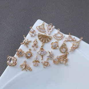 14k����΢��ʯ������ӻ�֦�~�X���~�ݵ���diy���h�l��������