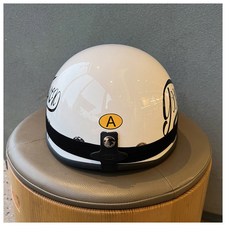 Retro Motorcycle Helmet 3C Certified Electric Vehicle Safety Helmet Men's and Women's Half Helmet Summer Sun Protection Safety Helmet Motorcycle Helmet