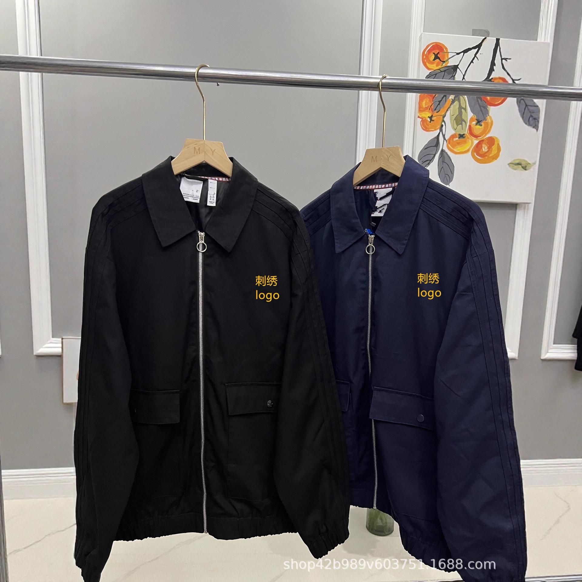 제니와 같은 스타일의 인스티그램과 샤오홍슈(小紅書)에서 인기 있는 워크웨어 스타일의 라펠 재킷, 가을 겨울 신상 남녀공용 캐주얼하고 다재다능한 상의