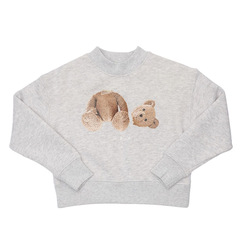 Ins Children's Fleece Sweatshirt Autumn/Winter Break Head Bear Trendy Kids' Clothing 2023 Medium/Large Kids Autumn/Winter Thick Top