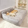 Simple dog nest dog cushion-elegant gray