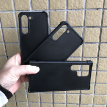 适用三星S23四角防摔套啤凹槽手机壳Samsung23黑色磨砂二合一素材