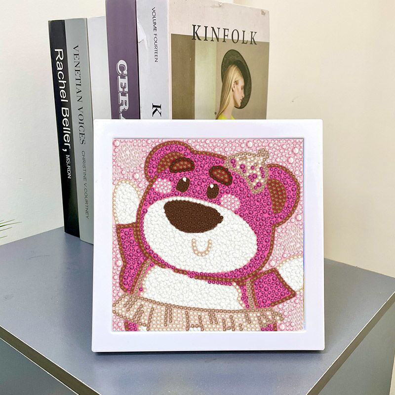 Diamante infantil DIY hecha a mano con material de marco paquete de dibujos animados Sanliou pegatinas de diamante regalo al por mayor pinturas de mampostería