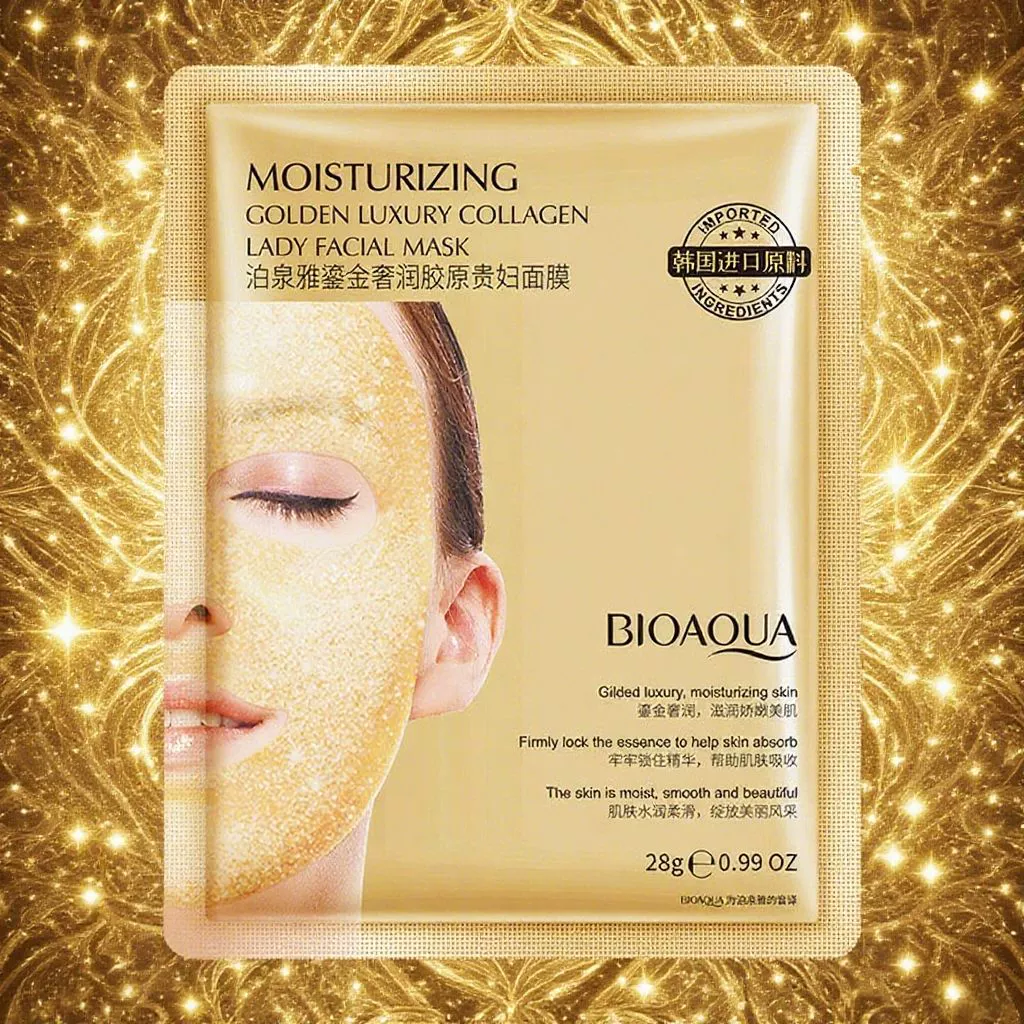 泊泉雅 Collagen, увлажняющая мягкая маска для лица, роскошный уход, сужение пор, оптовый продажа