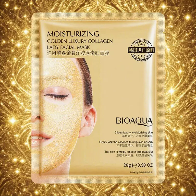 泊泉雅 Collagen, увлажняющая мягкая маска для лица, роскошный уход, сужение пор, оптовый продажа