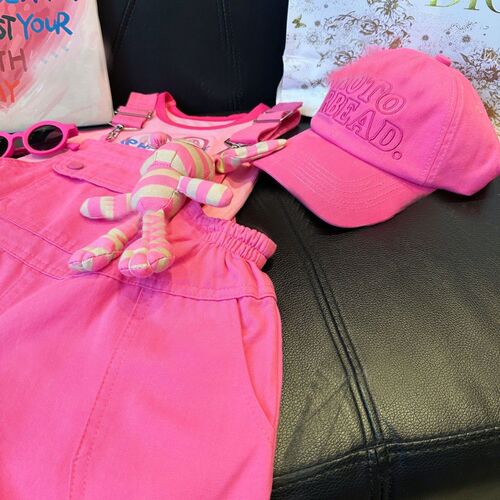 Girls summer casual overalls  new style casual overalls for middle and older children, loose and versatile 0184