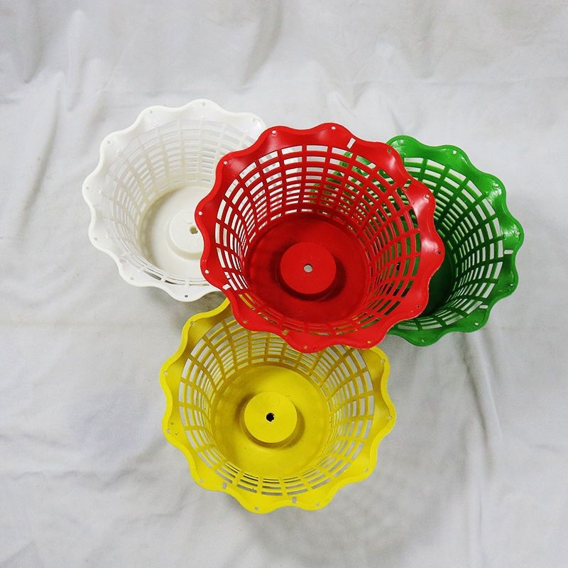 清明仿真花塑料手提花篮祭祀厚款塑料花盆厂家直销批发花店插花|ms