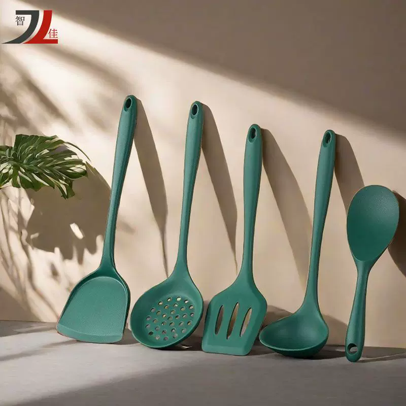 批发不粘锅硅胶套装锅铲耐高温烹饪家用炒菜铲子厨具套装汤勺饭勺