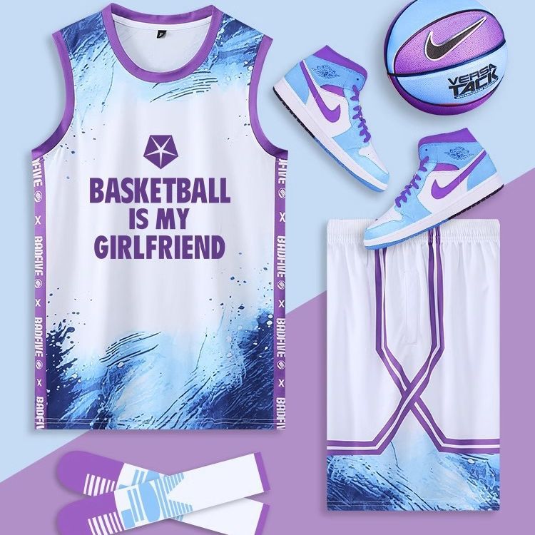 Summer short sleeve female college students Quick Dry Pink Jersey wholesale new sports breathable custom suit basketball suit