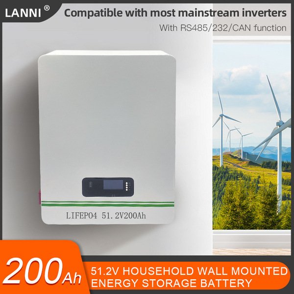Solar Battery Storage System Wall Mount Home Solar PV 48V