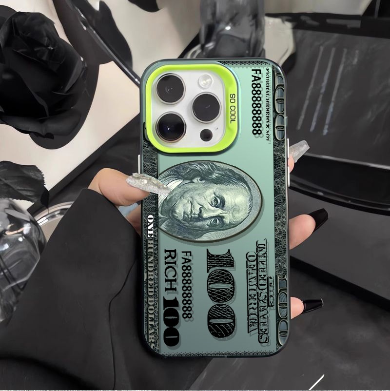 40g Weight iPhone Applicable Brands Phone Cases Classification PC Material Dollars Pattern Retro Style PC Dollars Retro Phone Cases Phone Accessories 3