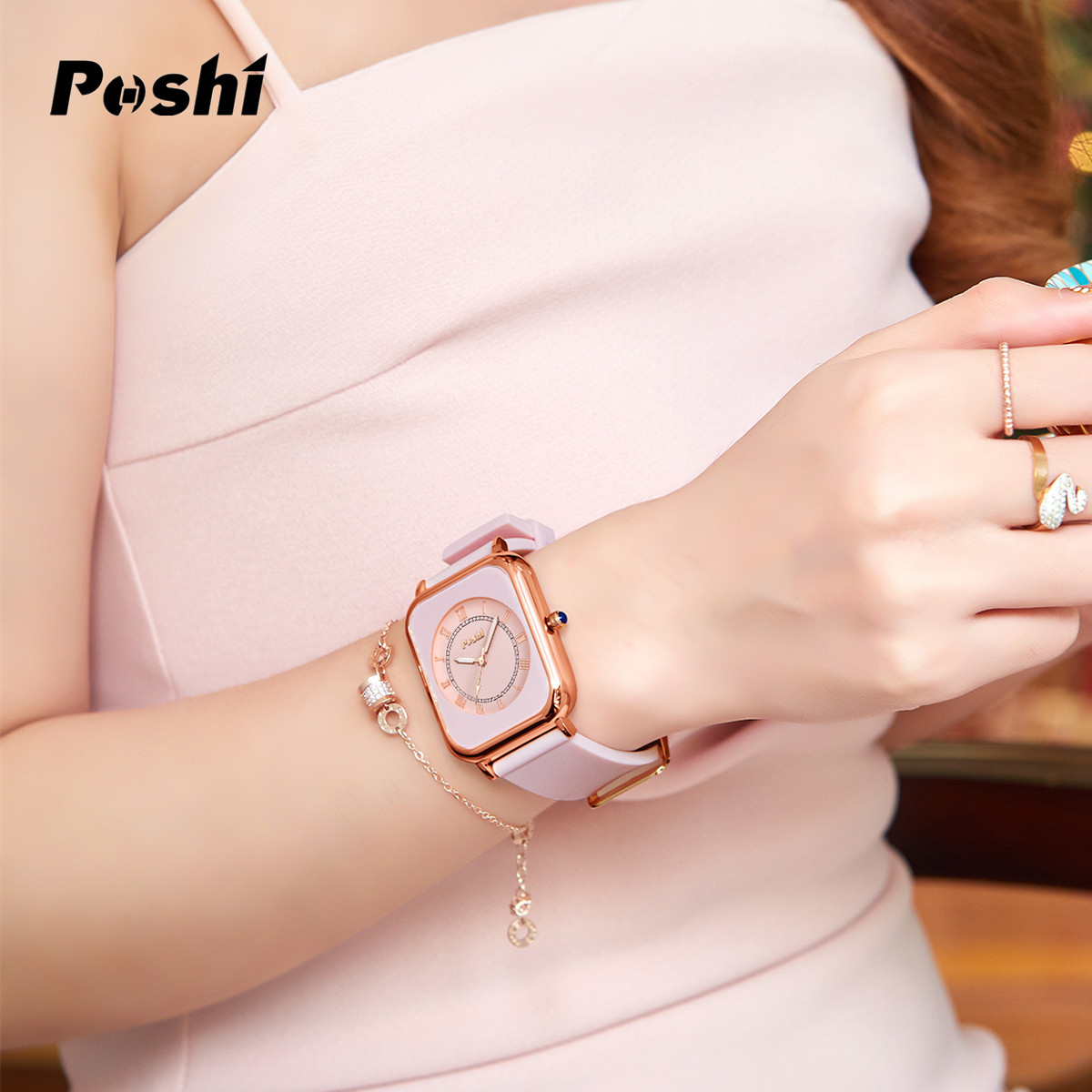 Nueva tendencia reloj de moda impermeable y luminoso reloj de cuarzo de silicona casual todo-fósforo reloj de mujer reloj de estudiante femenino