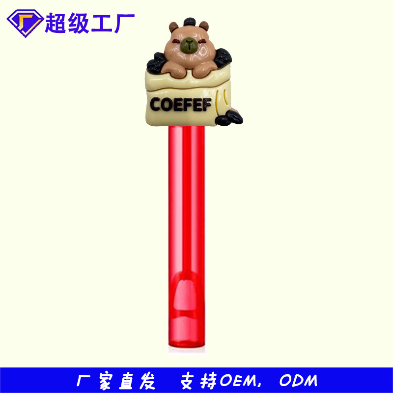 厂家批发热款卡皮巴拉泡泡水贴片配饰件迷你泡泡棒奖励玩具小礼品|undefined